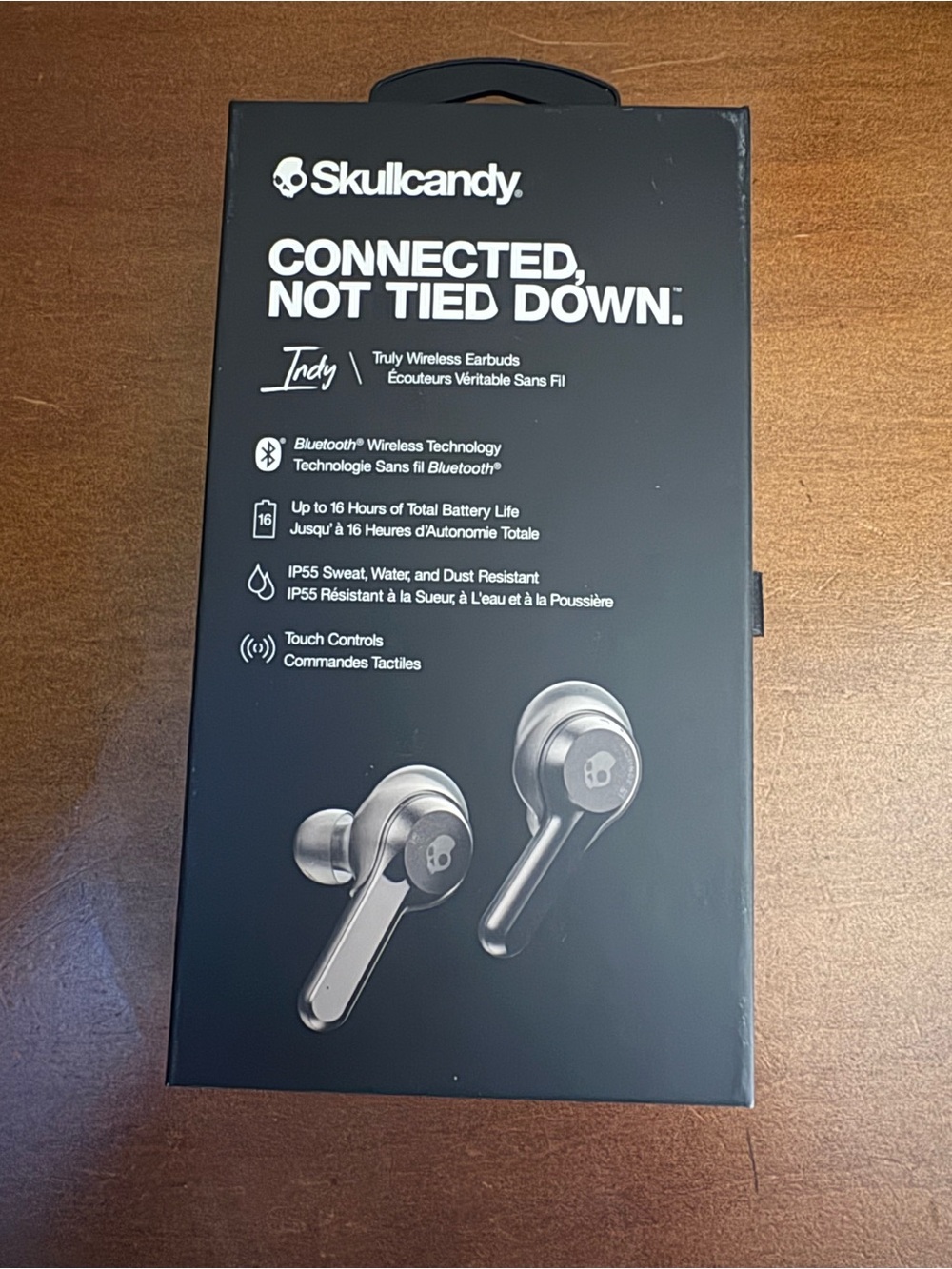Skullcandy Indy True Wireless Earbuds - Black and Silver